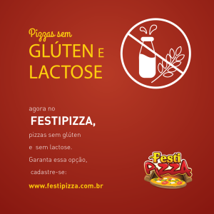 Pessoas com intolerância a glúten ou lactose também poderão participar do Festipizza